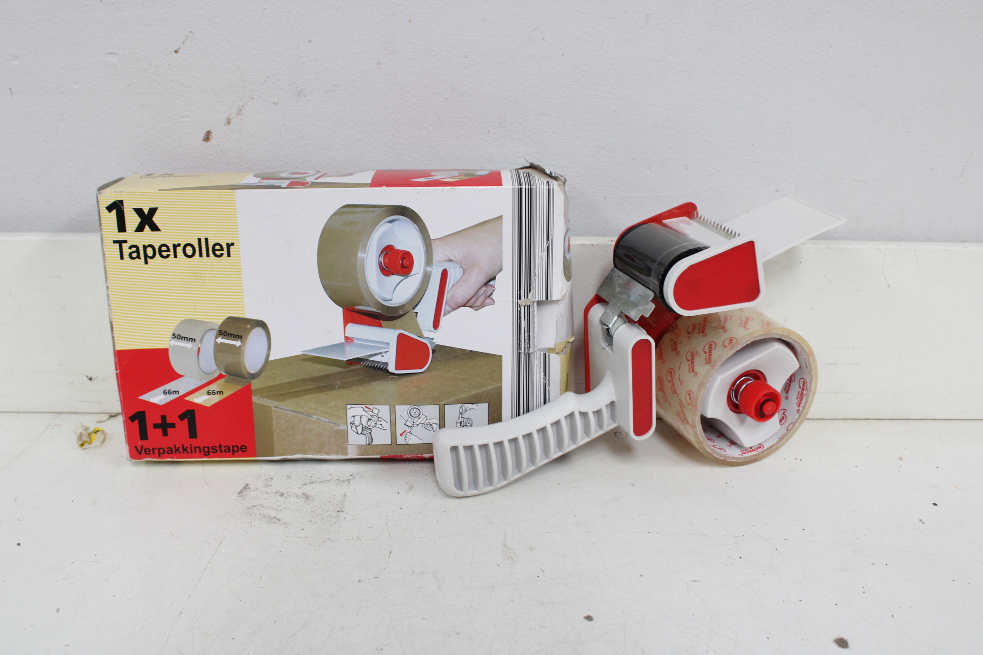 Taperoller met verpakkingstape set – foto 2 – kavel bij GSD Auctions, Zoeterwoude