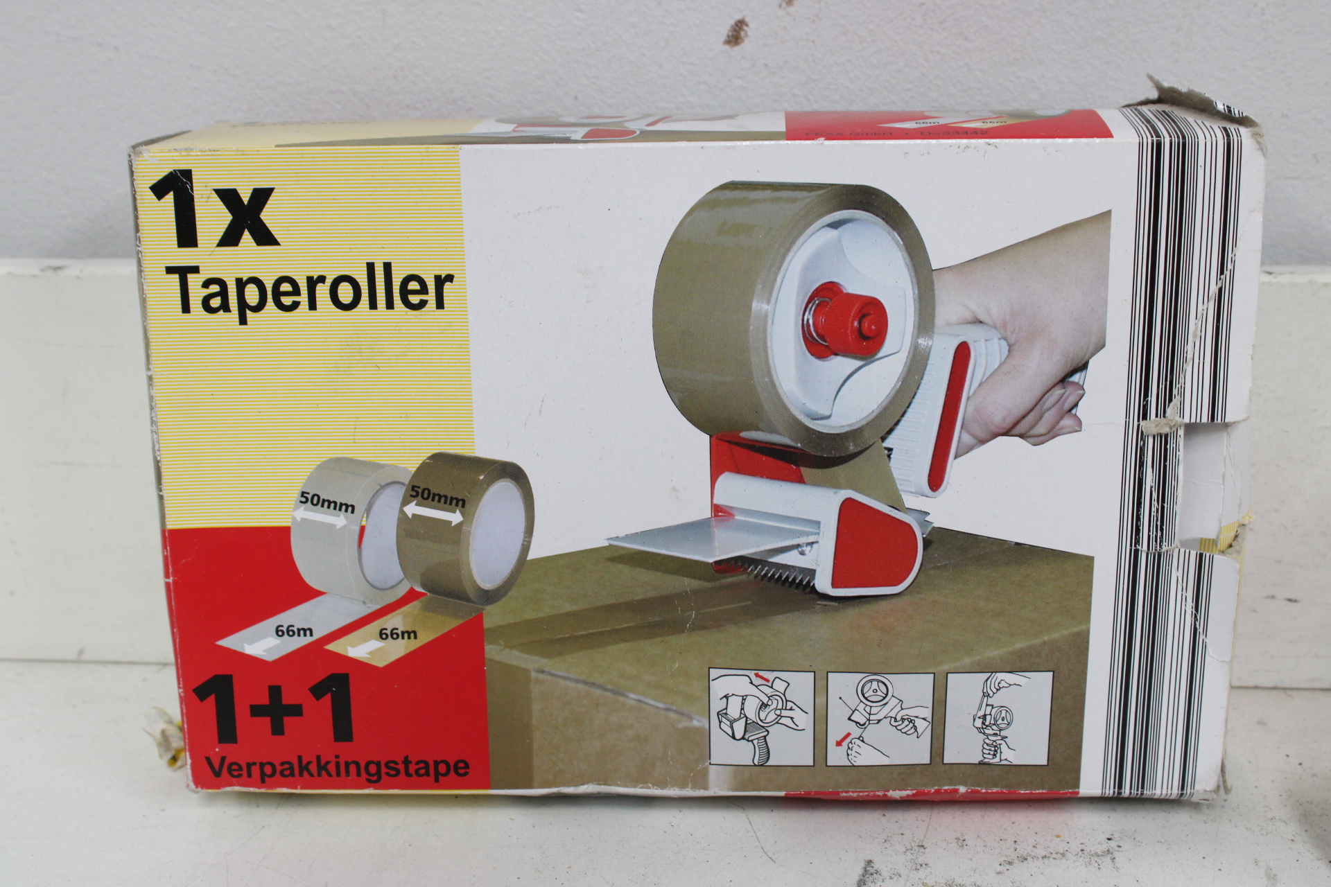 Taperoller met verpakkingstape set – foto 3 – kavel bij GSD Auctions, Zoeterwoude