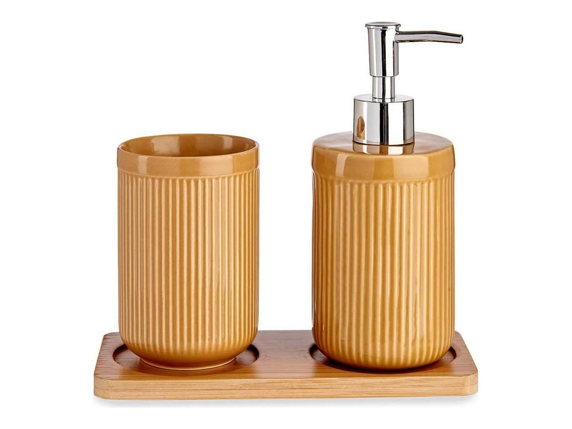 Keramiek badkamer set met bamboe – kavel bij GSD Auctions, Zoeterwoude