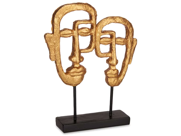 Ornament dubbelzijdig gezicht goud/zwart (nieuwe) – kavel bij GSD Auctions, Zoeterwoude