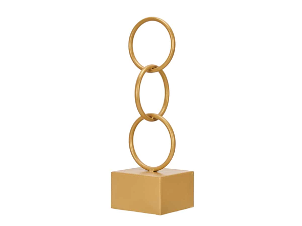 1x metalen Ornament 13x13x40,5cm hoog goudkleurig – kavel bij GSD Auctions, Zoeterwoude