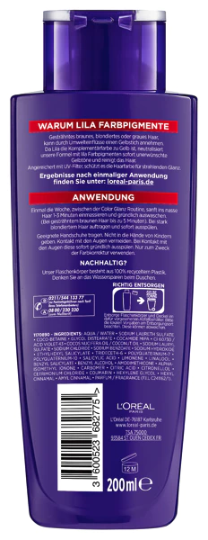 Elvital Color Shine Paarse Shampoo, 200 ml (3 stuks) – foto 2 – kavel bij GSD Auctions, Zoeterwoude