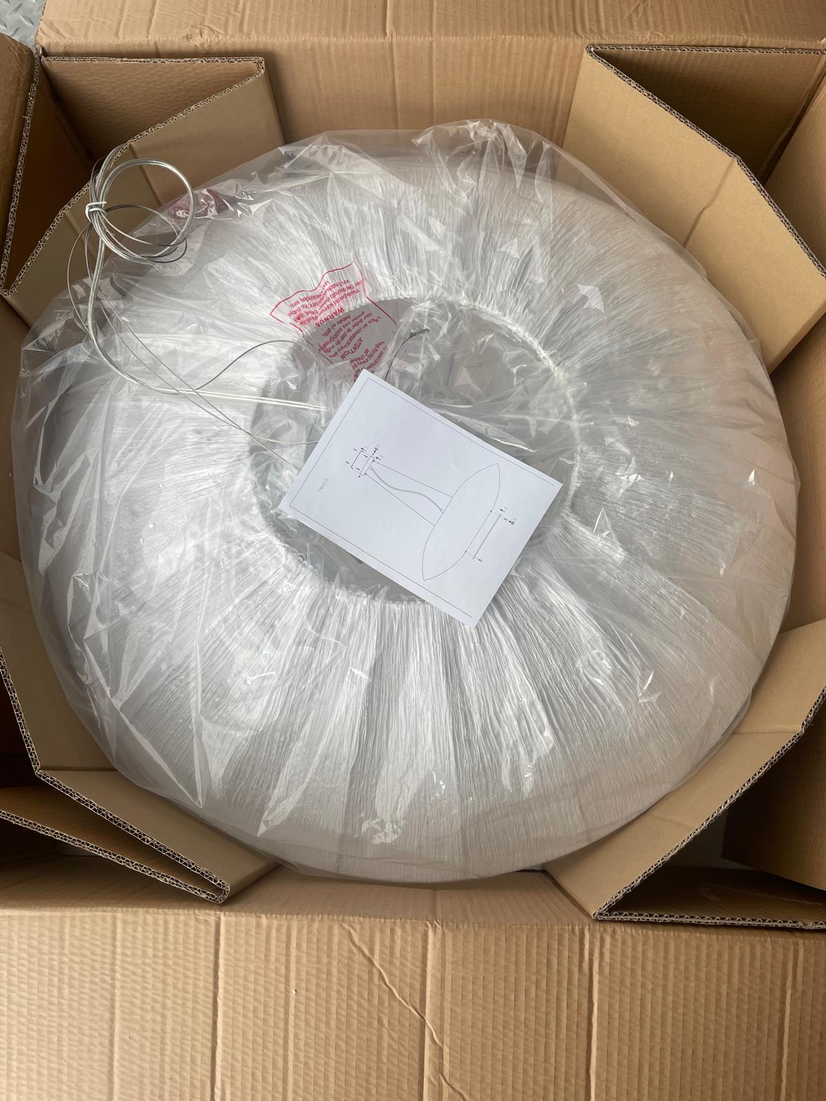 Design hanglamp wit doek (nieuw in doos) – foto 4 – kavel bij GSD Auctions, Zoeterwoude