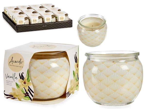 Geurkaars glazen pot vanille (3 stuks) Nieuwe – kavel bij GSD Auctions, Zoeterwoude
