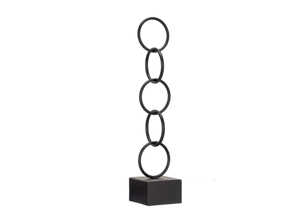 1x metalen Ornament 13x13x61,5cm hoog zwart – kavel bij GSD Auctions, Zoeterwoude