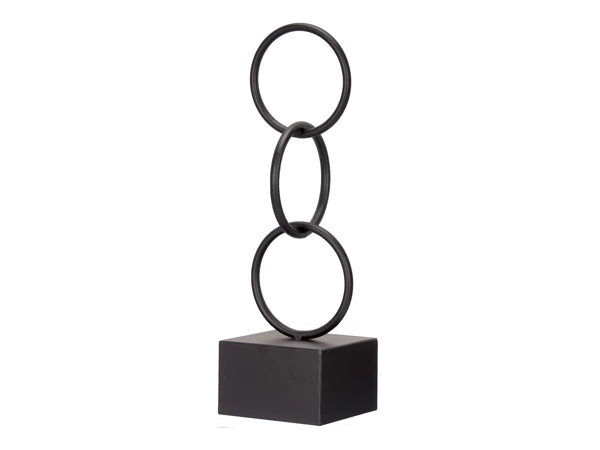 2x metalen Ornament 13x13x40,5cm hoog zwart – kavel bij GSD Auctions, Zoeterwoude