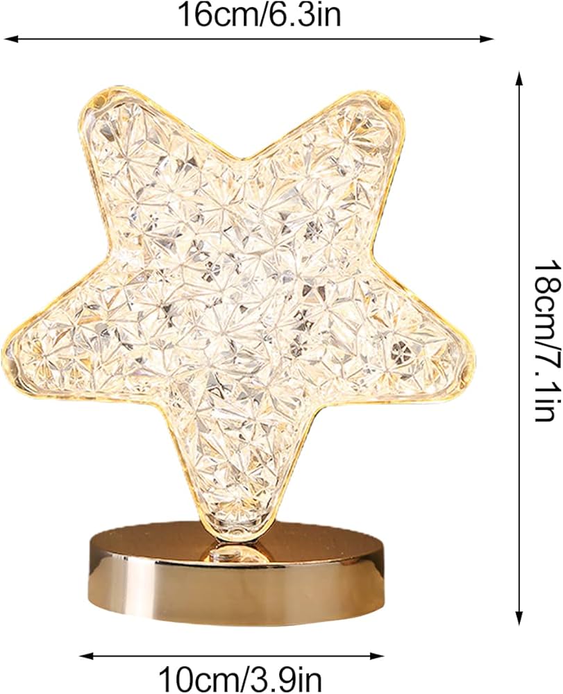 Tafellamp Ster - Nachtlampje LED met Dimmer – foto 4 – kavel bij GSD Auctions, Zoeterwoude