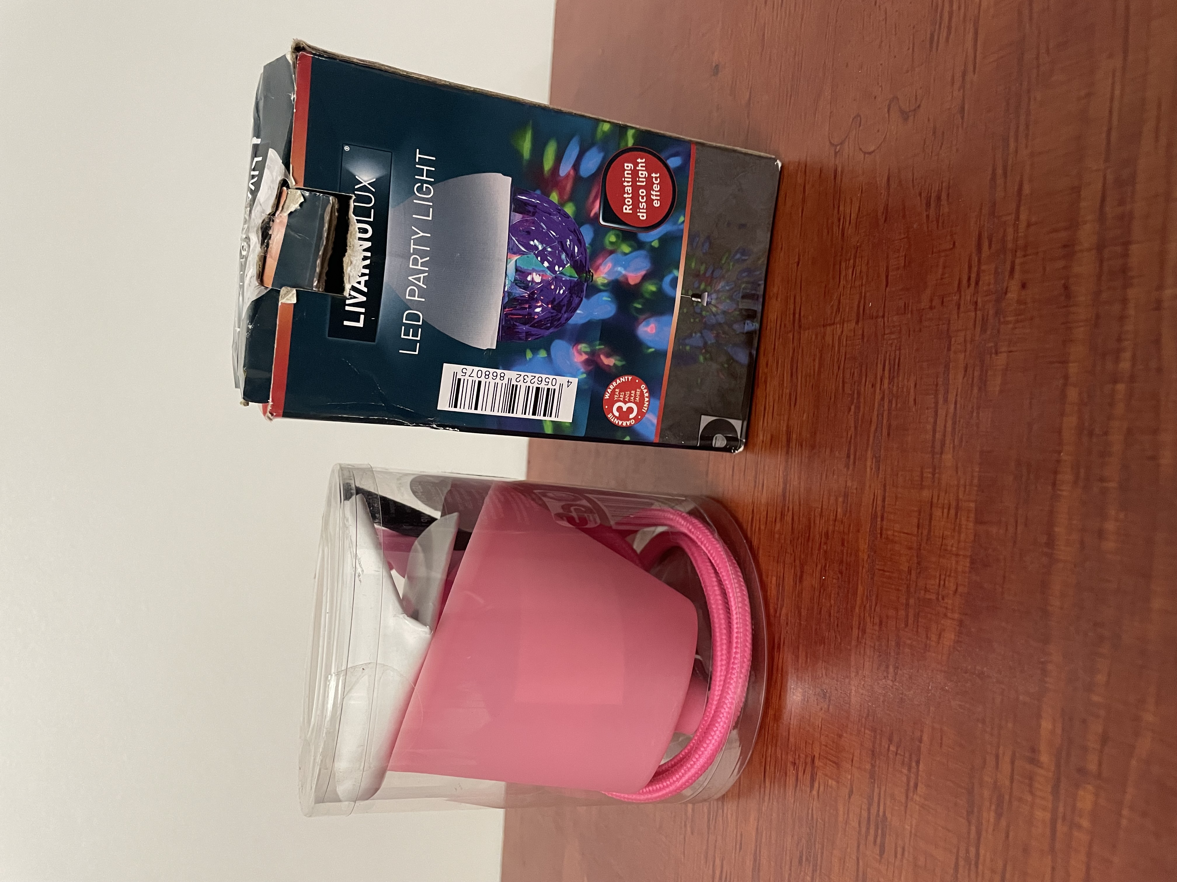 Roze fitting met discolamp – foto 2 – kavel bij GSD Auctions, Zoeterwoude