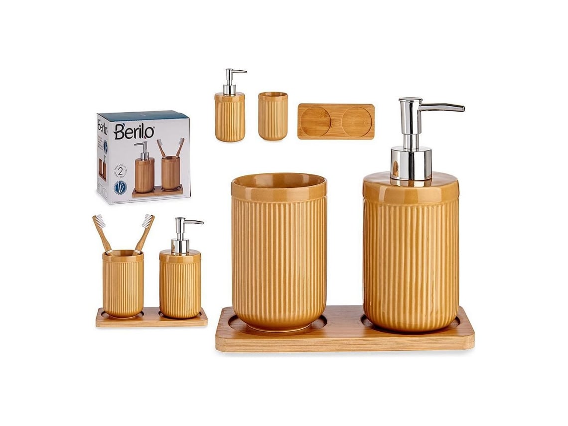 Keramiek badkamer set met bamboe – foto 2 – kavel bij GSD Auctions, Zoeterwoude