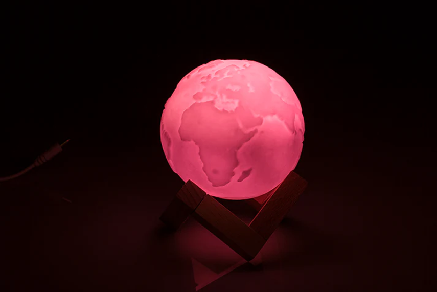 Kleurveranderende lamp, aardetint, ca. 10 cm, (nieuw) – foto 5 – kavel bij GSD Auctions, Zoeterwoude