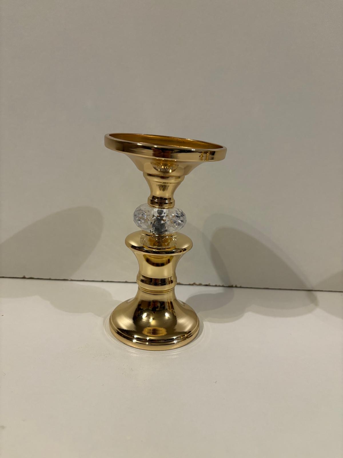 3 -delige Goudkleurige kandelaars – foto 6 – kavel bij GSD Auctions, Zoeterwoude