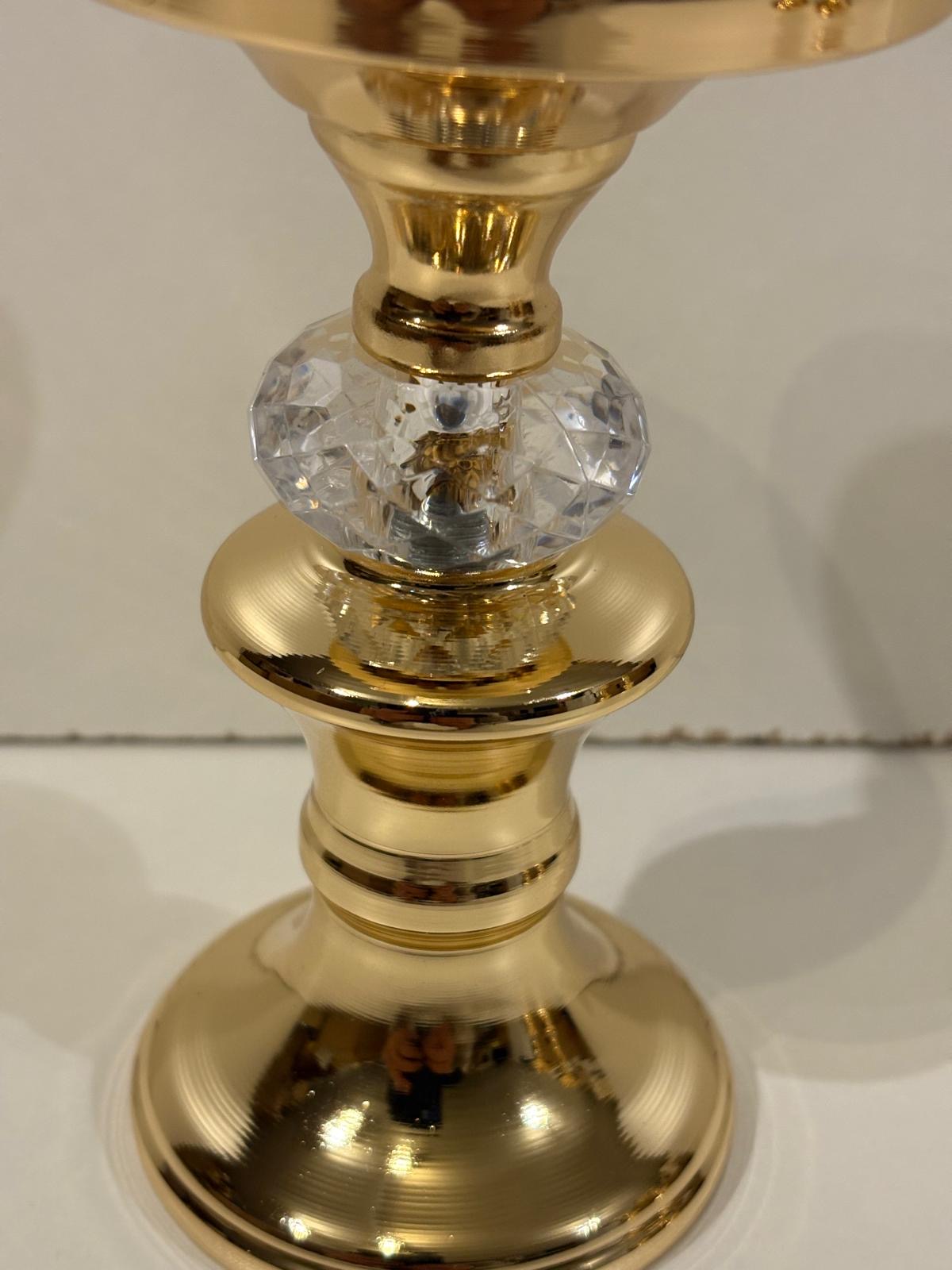 3 -delige Goudkleurige kandelaars – foto 7 – kavel bij GSD Auctions, Zoeterwoude