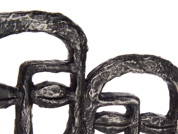 Ornament dubbelzijdig gezicht zwart/zwart (nieuwe) – foto 3 – kavel bij GSD Auctions, Zoeterwoude