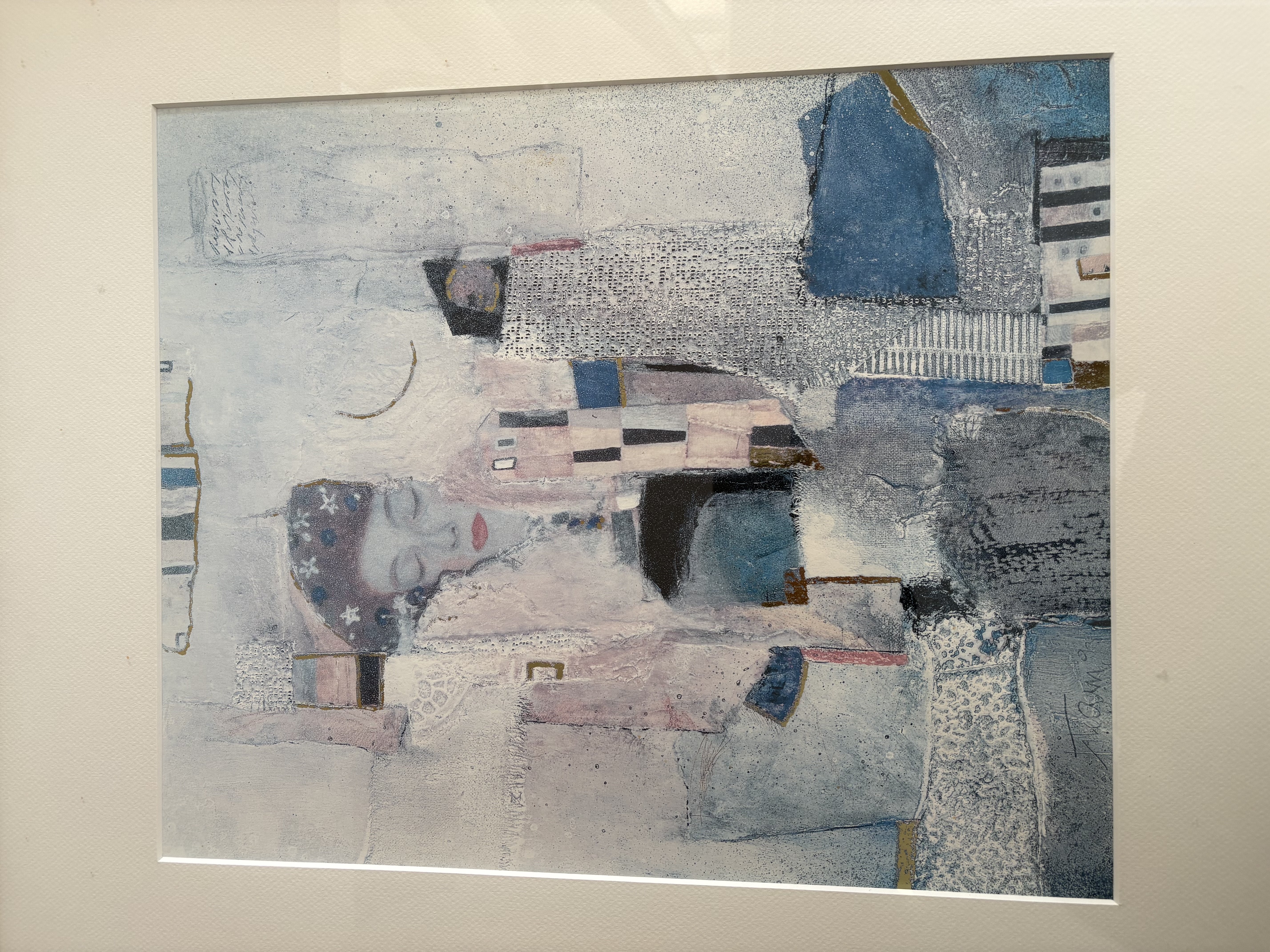 Schilderij met mooie gouden lijst glas voor – kavel bij GSD Auctions, Zoeterwoude