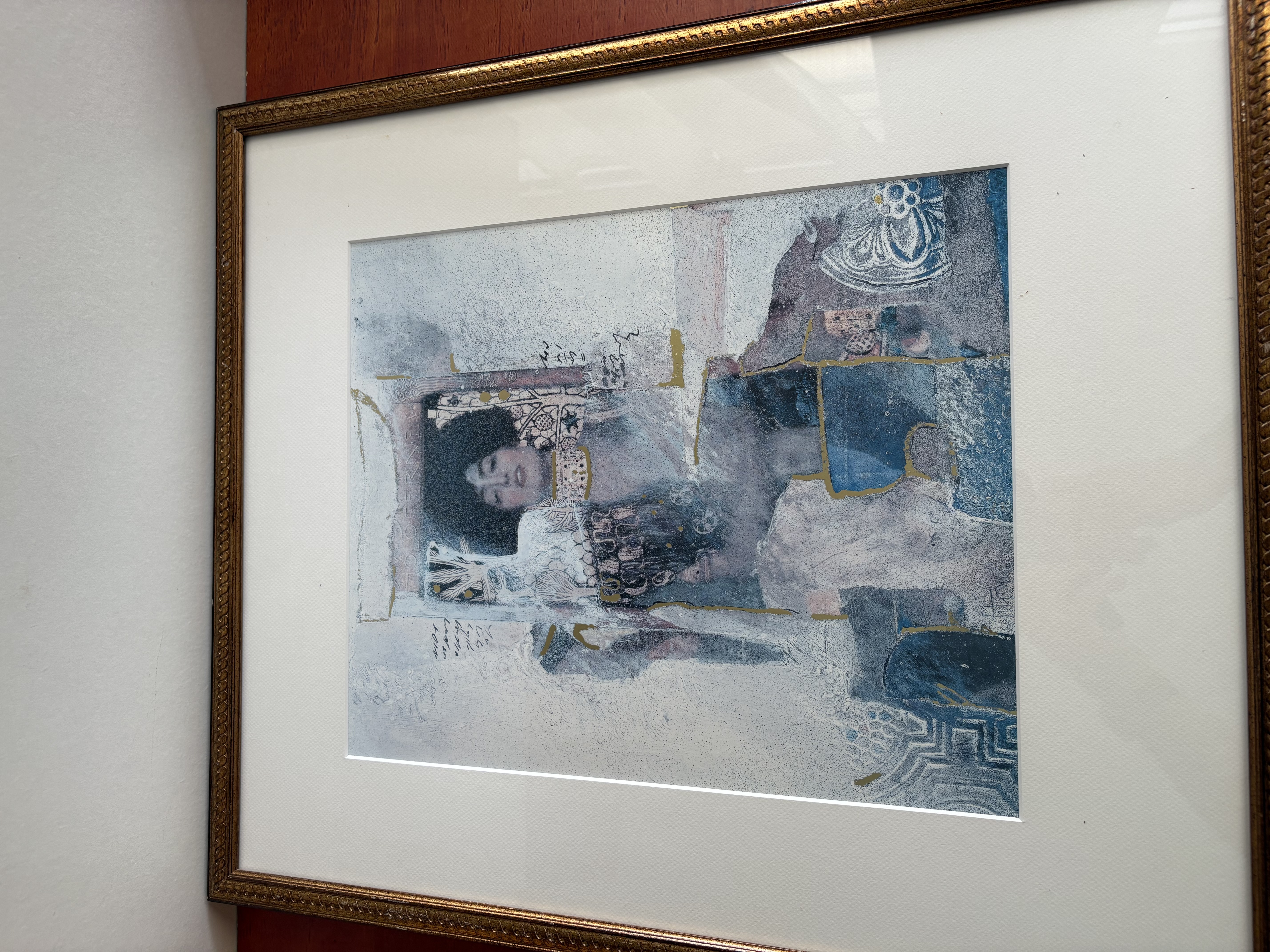 Schilderij met mooie lijst en glas voor – kavel bij GSD Auctions, Zoeterwoude