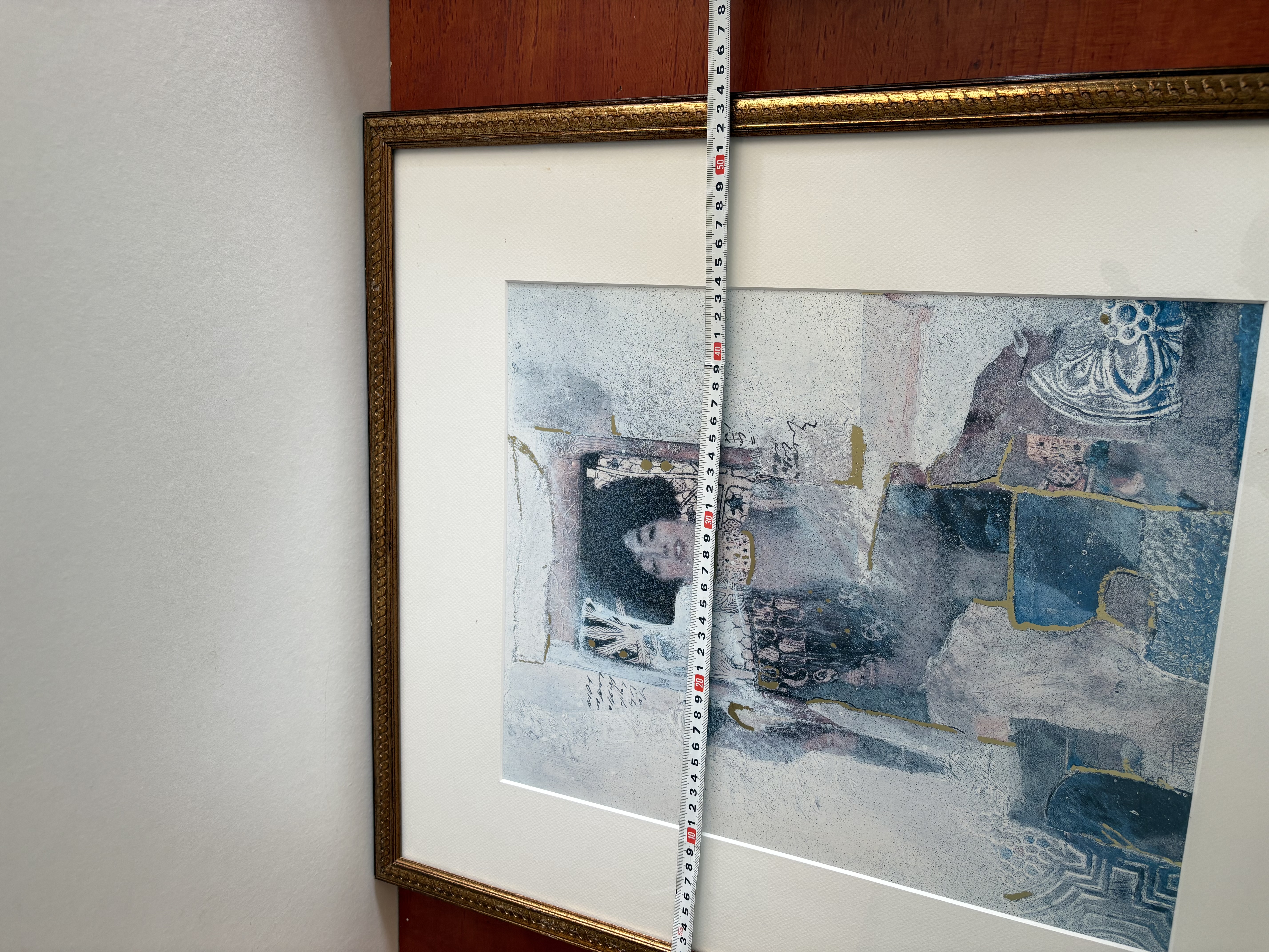 Schilderij met mooie lijst en glas voor – foto 5 – kavel bij GSD Auctions, Zoeterwoude