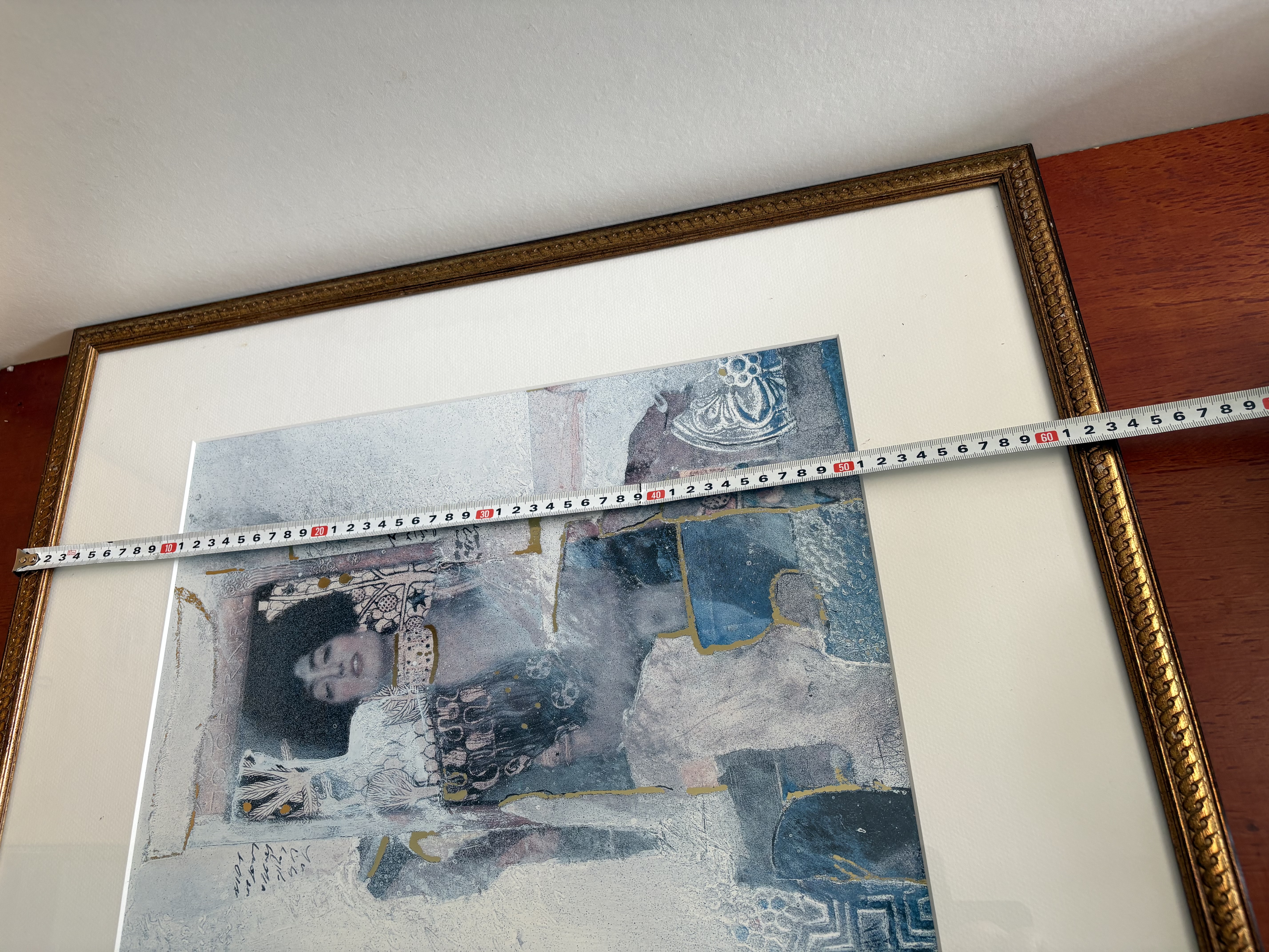 Schilderij met mooie lijst en glas voor – foto 6 – kavel bij GSD Auctions, Zoeterwoude