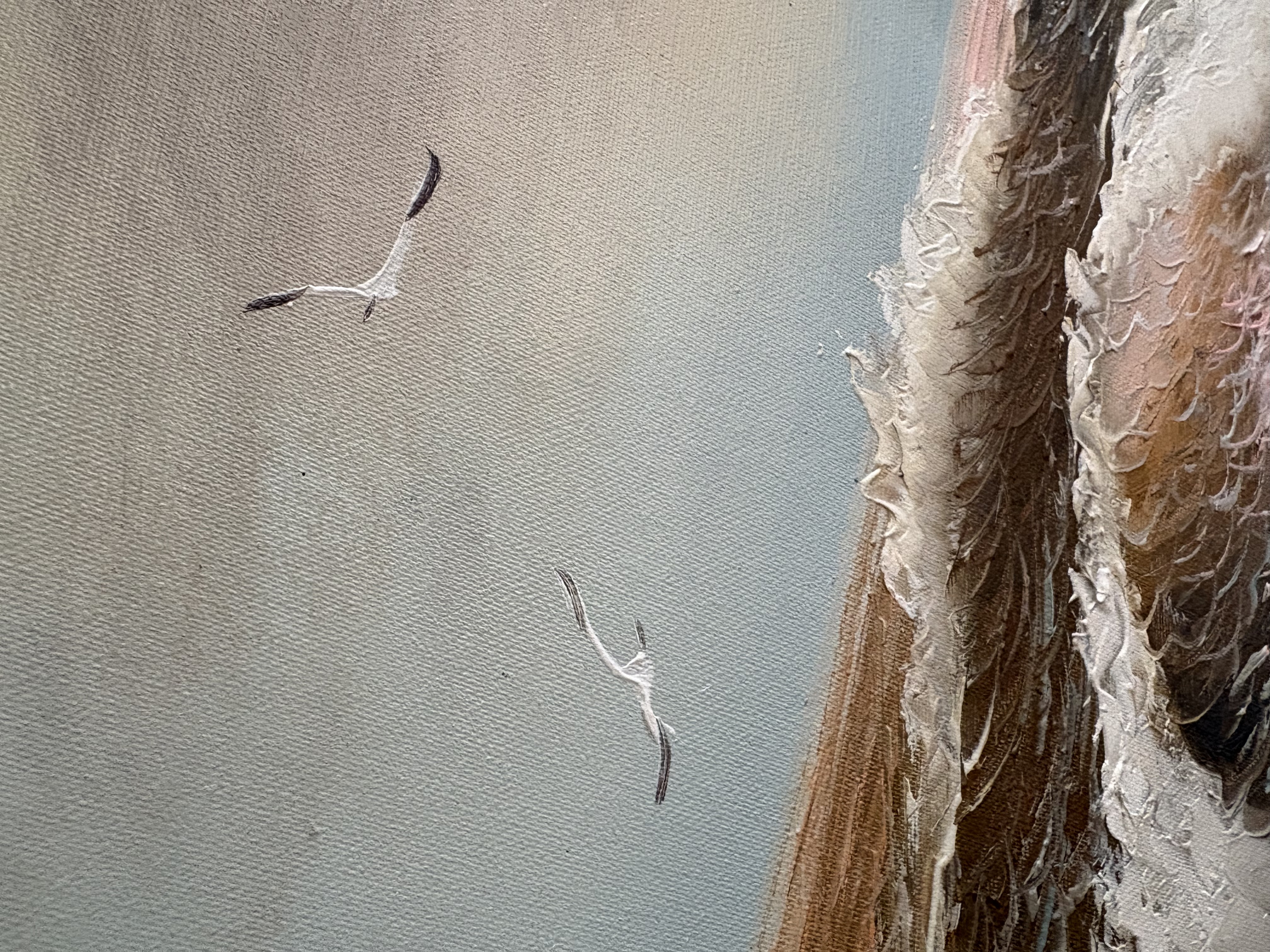Olieverf schilderij uitzicht aan zee – foto 6 – kavel bij GSD Auctions, Zoeterwoude