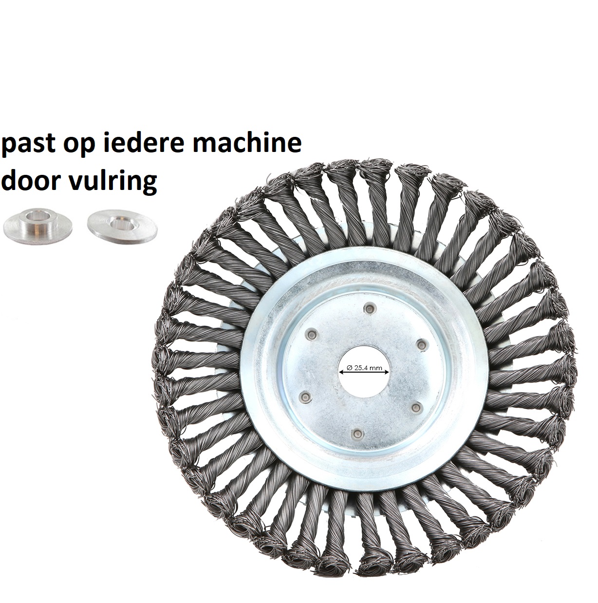 Universele onkruidborstel - 15CM - Past op elke bosmaaier – foto 2 – kavel bij GSD Auctions, Zoeterwoude