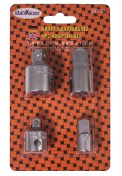 4-dlg. adapter set voor ratelsleutels – kavel bij GSD Auctions, Zoeterwoude