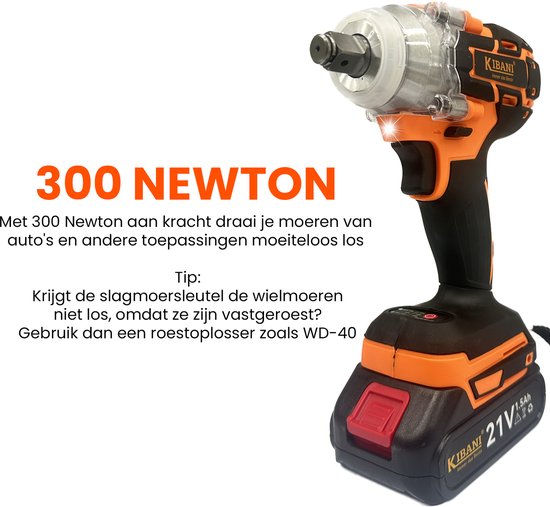 Accu Slagmoersleutel 18V tot 300Nm– accu+snellader – foto 5 – kavel bij GSD Auctions, Zoeterwoude