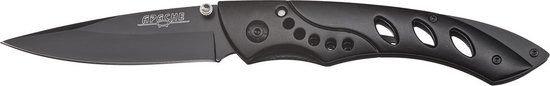 X-trail K6 Survival zakmes zwart met opbergzak-Titanium/Rvs – kavel bij GSD Auctions, Zoeterwoude