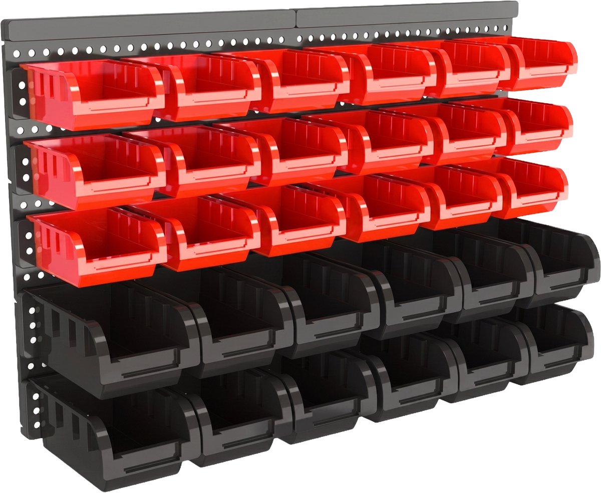 Wand opbergsysteem bakjes – kavel bij GSD Auctions, Zoeterwoude