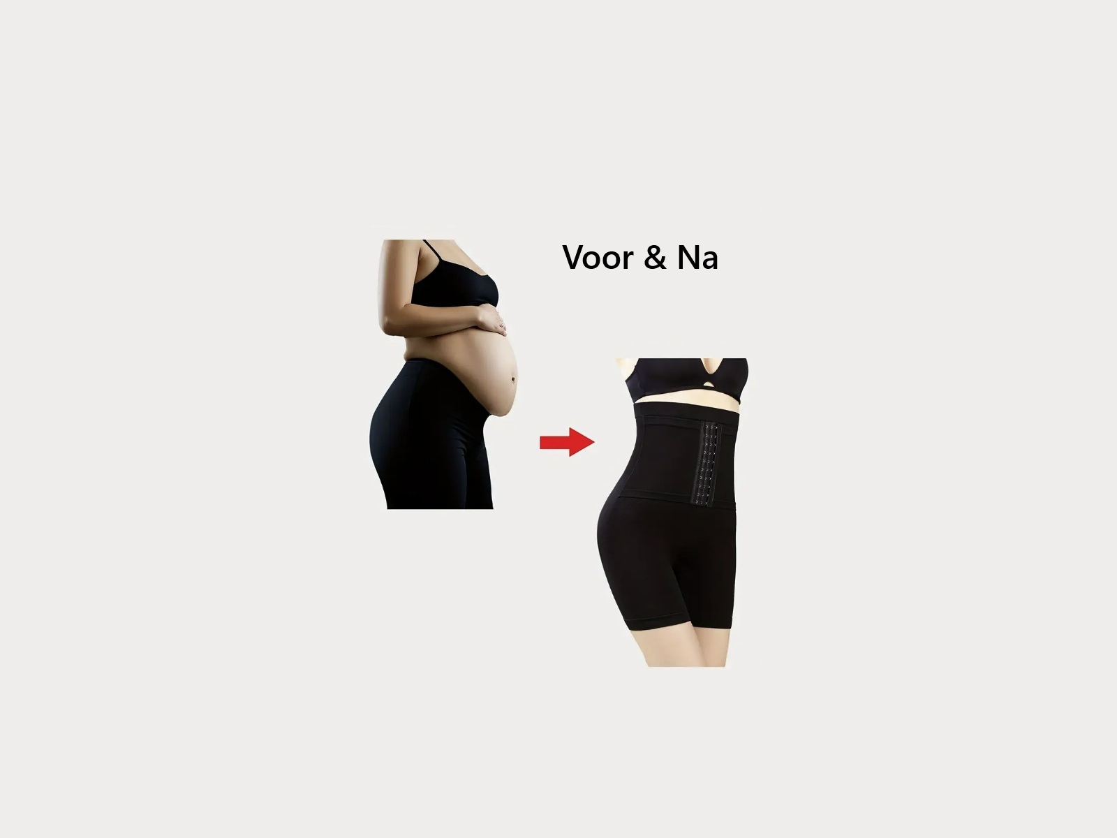 Shapewear broek met hoge taille en pijpen - zwart - large – kavel bij GSD Auctions, Zoeterwoude