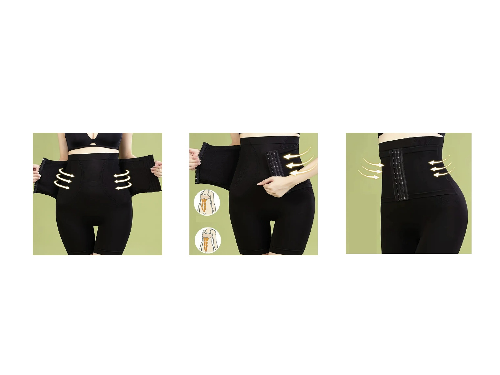 Shapewear broek met hoge taille en pijpen - zwart - large – foto 3 – kavel bij GSD Auctions, Zoeterwoude