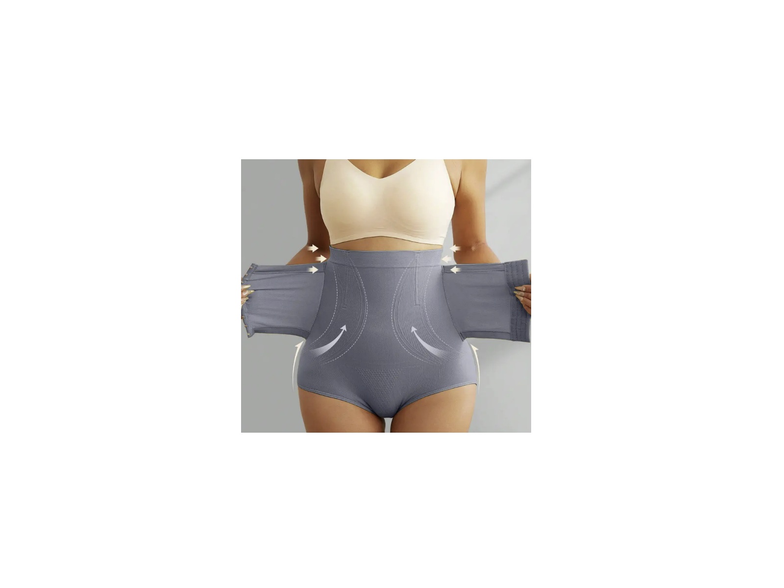 Shapewear broek met hoge taille - blauw grijs - large – foto 2 – kavel bij GSD Auctions, Zoeterwoude
