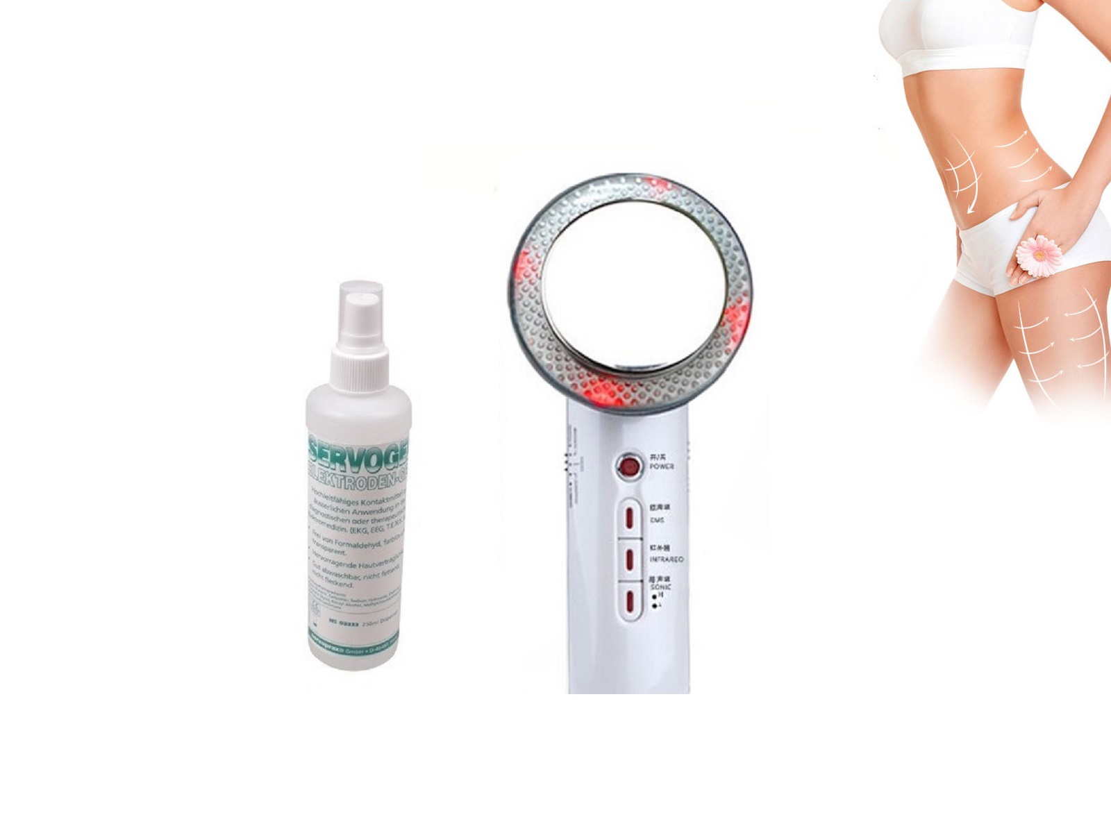 Ultrasonic bodysculpture - massage en anti- cellulitis - met contactgel – foto 3 – kavel bij GSD Auctions, Zoeterwoude