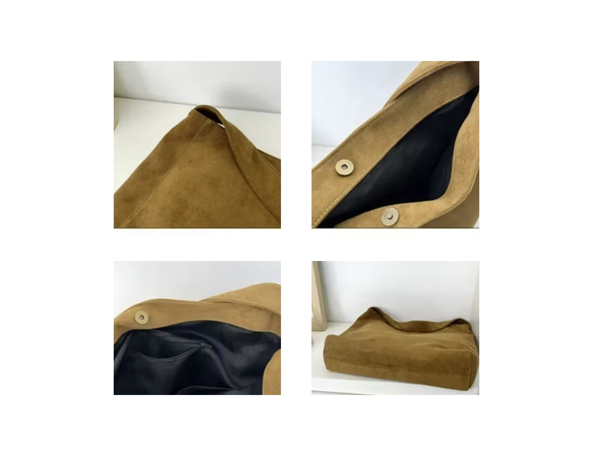Suede schoudertas - lichtbruin – foto 2 – kavel bij GSD Auctions, Zoeterwoude