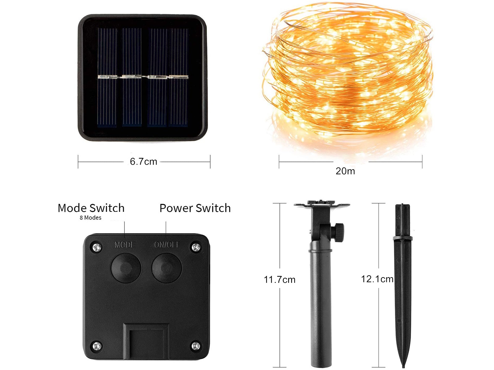 Solar verlichting 20 meter - koperdraad – foto 6 – kavel bij GSD Auctions, Zoeterwoude