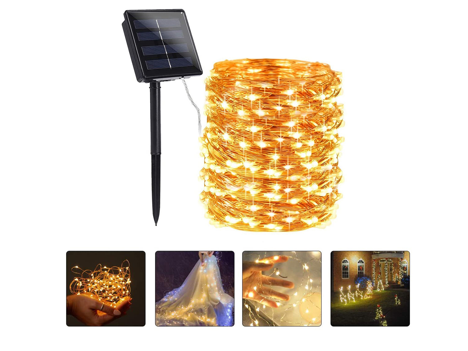 Solar verlichting 20 meter - koperdraad – kavel bij GSD Auctions, Zoeterwoude