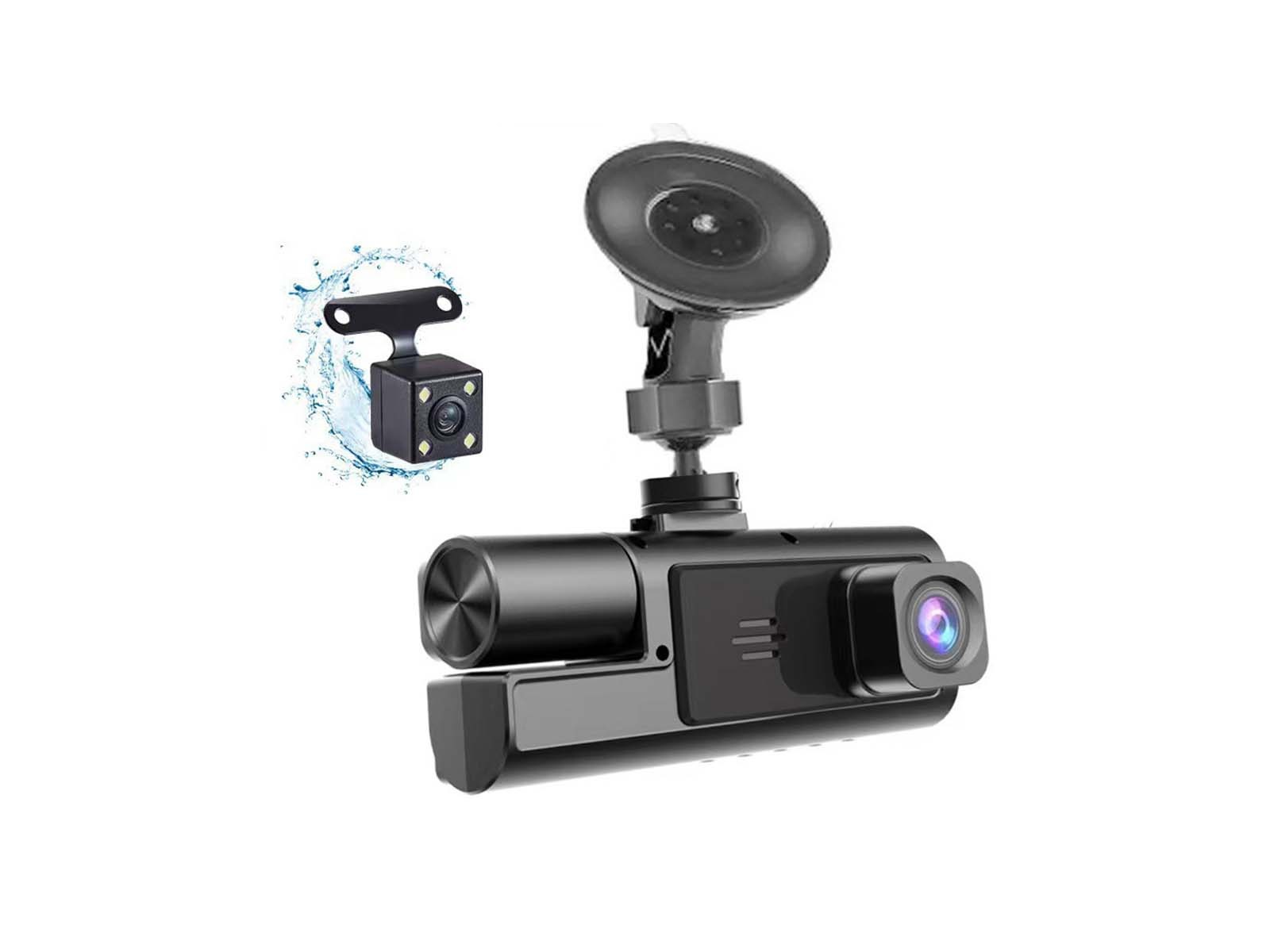 Dashcam met 3 camera's - voor en achterkant – kavel bij GSD Auctions, Zoeterwoude