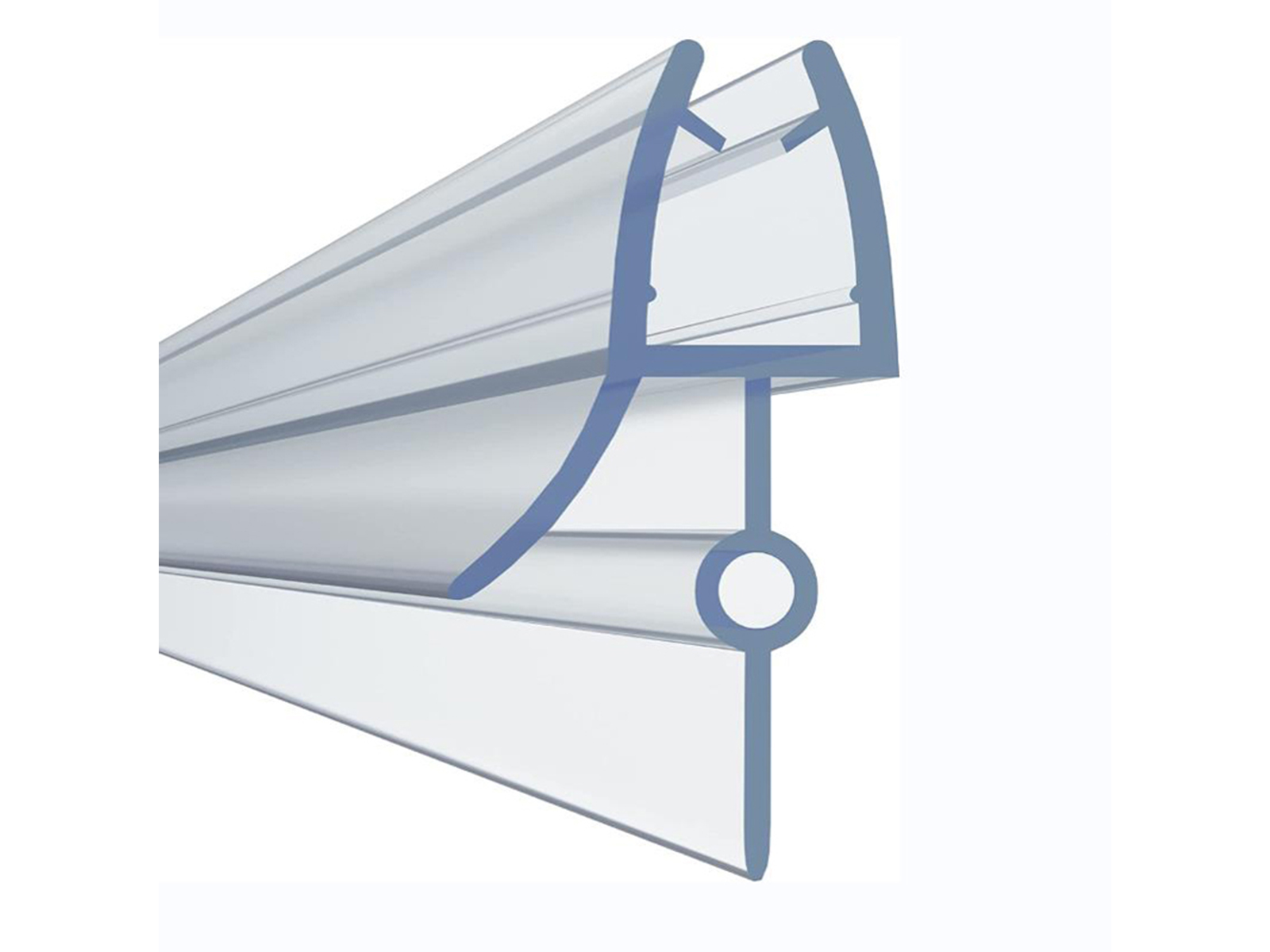 Douche strip - douche deur afdichting met waterkering - 2x 60 cm – kavel bij GSD Auctions, Zoeterwoude