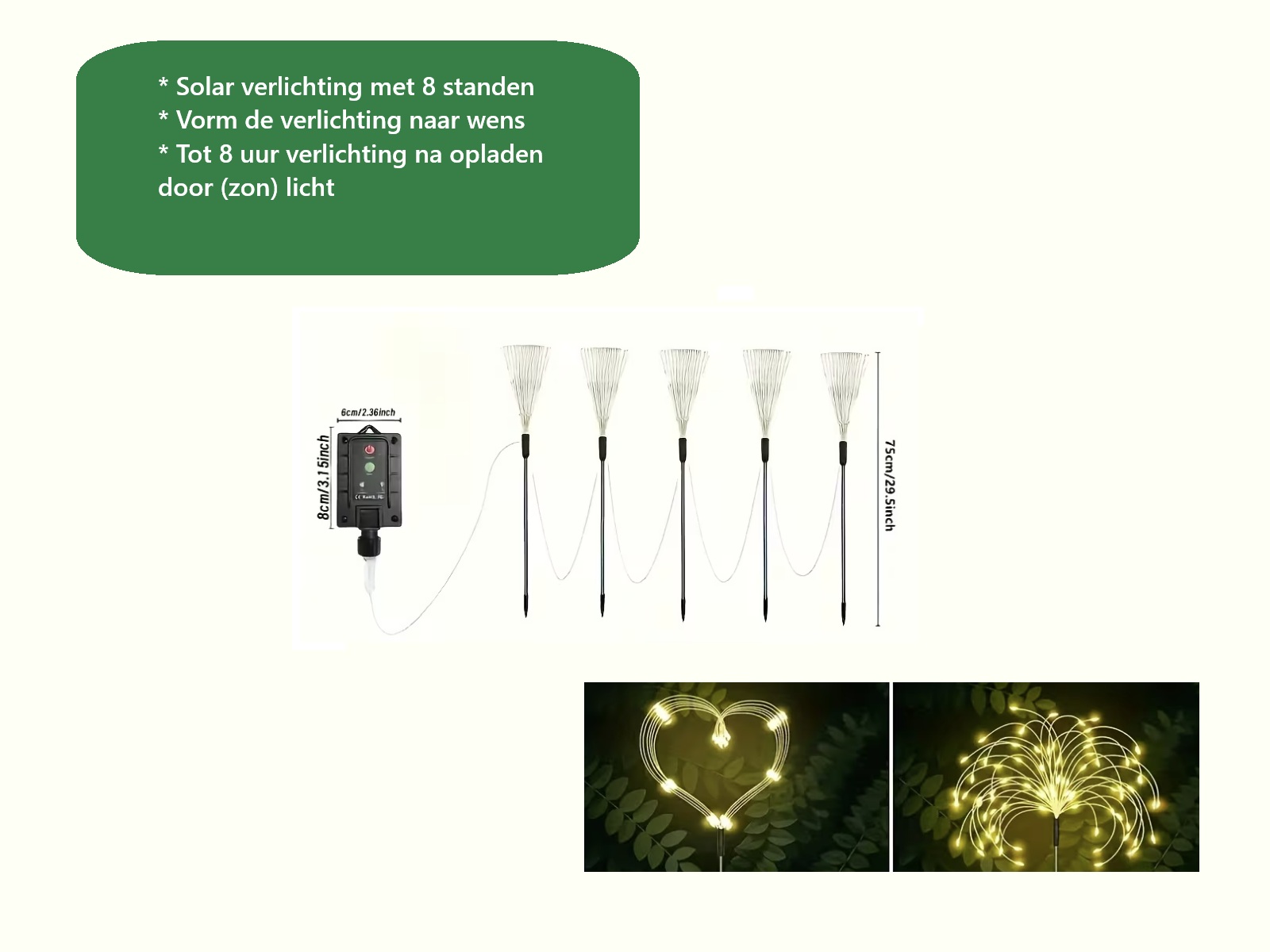 Solar verlichting set van 5 - Starburst – foto 3 – kavel bij GSD Auctions, Zoeterwoude