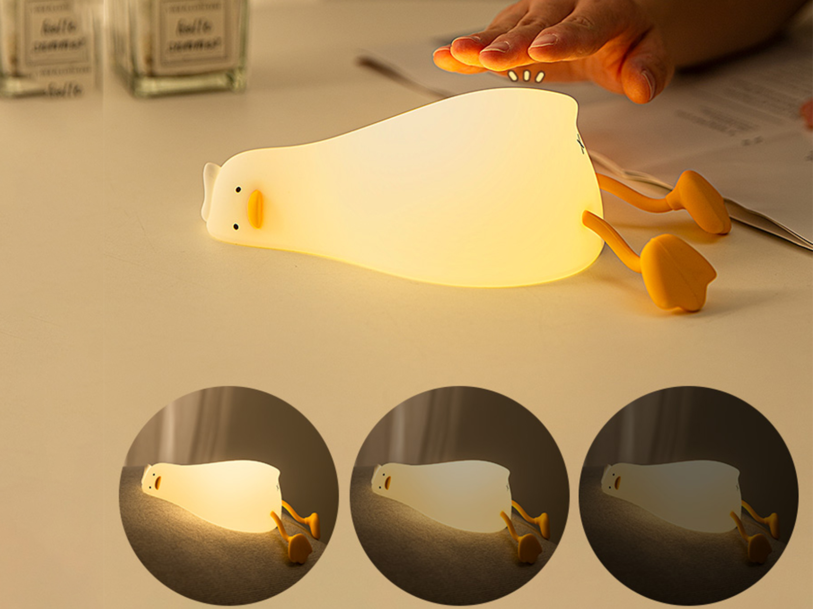 Kids nachtlamp oplaadbaar - sleepy duck - slapend eendje – foto 5 – kavel bij GSD Auctions, Zoeterwoude