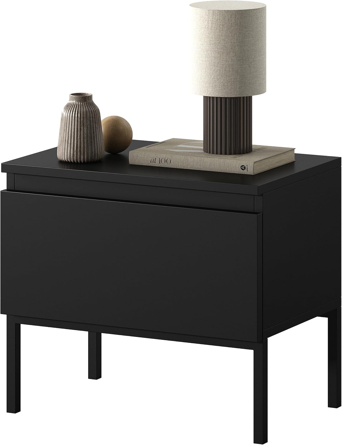 Selsey Bemmi Nachtkastje, zwart, 49 cm – foto 5 – kavel bij GSD Auctions, Zoeterwoude