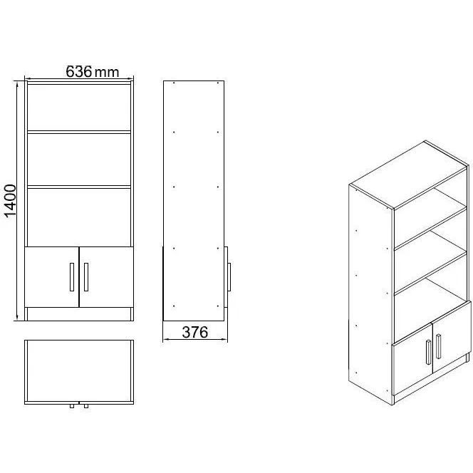 Bureauset Linento Furniture VO15 bruin/zwart – foto 3 – kavel bij GSD Auctions, Zoeterwoude