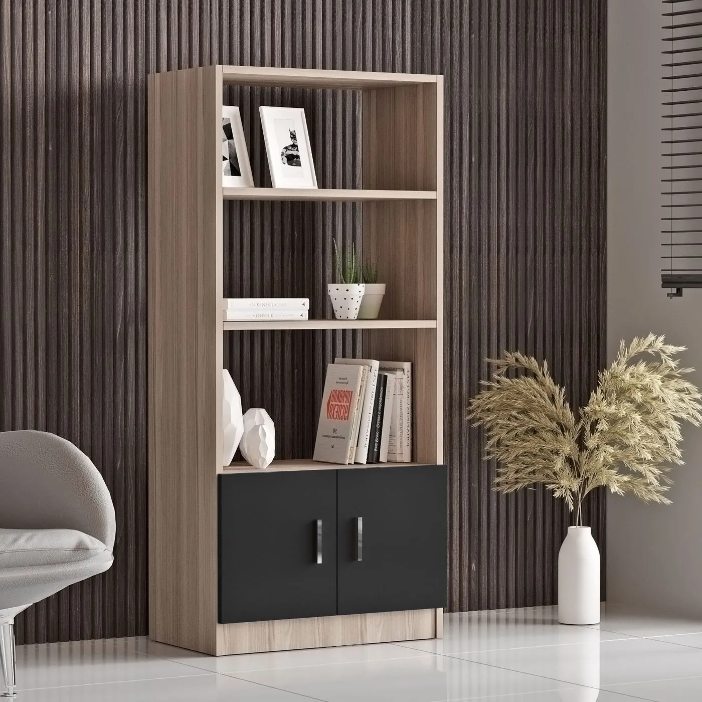 Bureauset Linento Furniture VO15 bruin/zwart – foto 8 – kavel bij GSD Auctions, Zoeterwoude