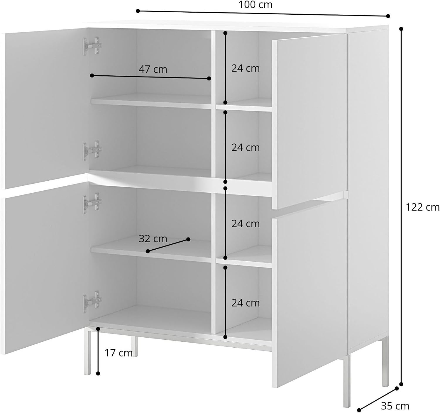 Selsey Bemmi Dressoir 100 cm in Donkergroen Moderne Kast met – foto 6 – kavel bij GSD Auctions, Zoeterwoude