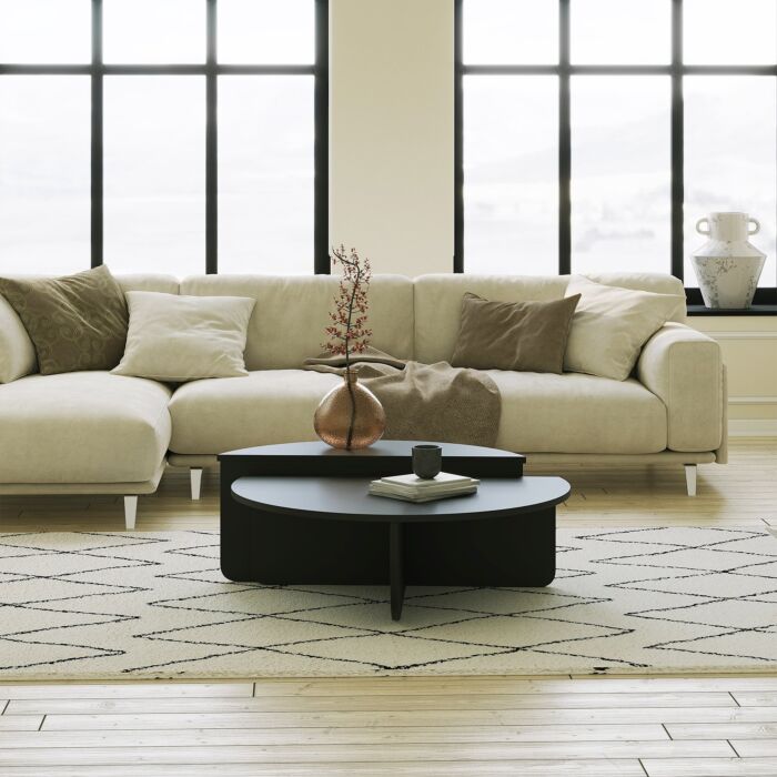 Asir - Koffietafel - Zwart - 90 x 30 x 60 – foto 4 – kavel bij GSD Auctions, Zoeterwoude