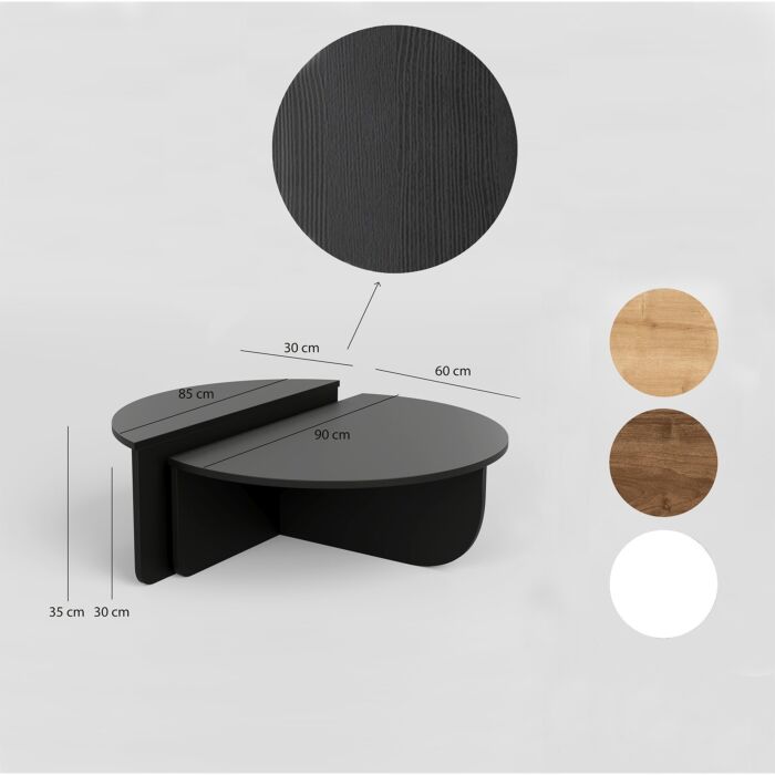 Asir - Koffietafel - Zwart - 90 x 30 x 60 – foto 6 – kavel bij GSD Auctions, Zoeterwoude