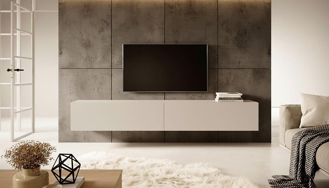 BISIRA 200cm Taupe (Grijsbeige) TV-standaard – foto 2 – kavel bij GSD Auctions, Zoeterwoude