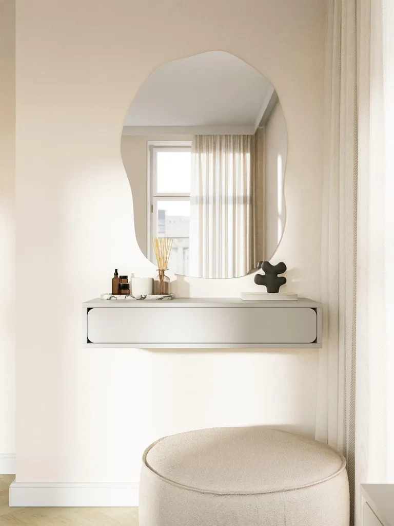 Selsey WUWU - Wandconsole met lade, grijsbeige, 90 cm – foto 2 – kavel bij GSD Auctions, Zoeterwoude