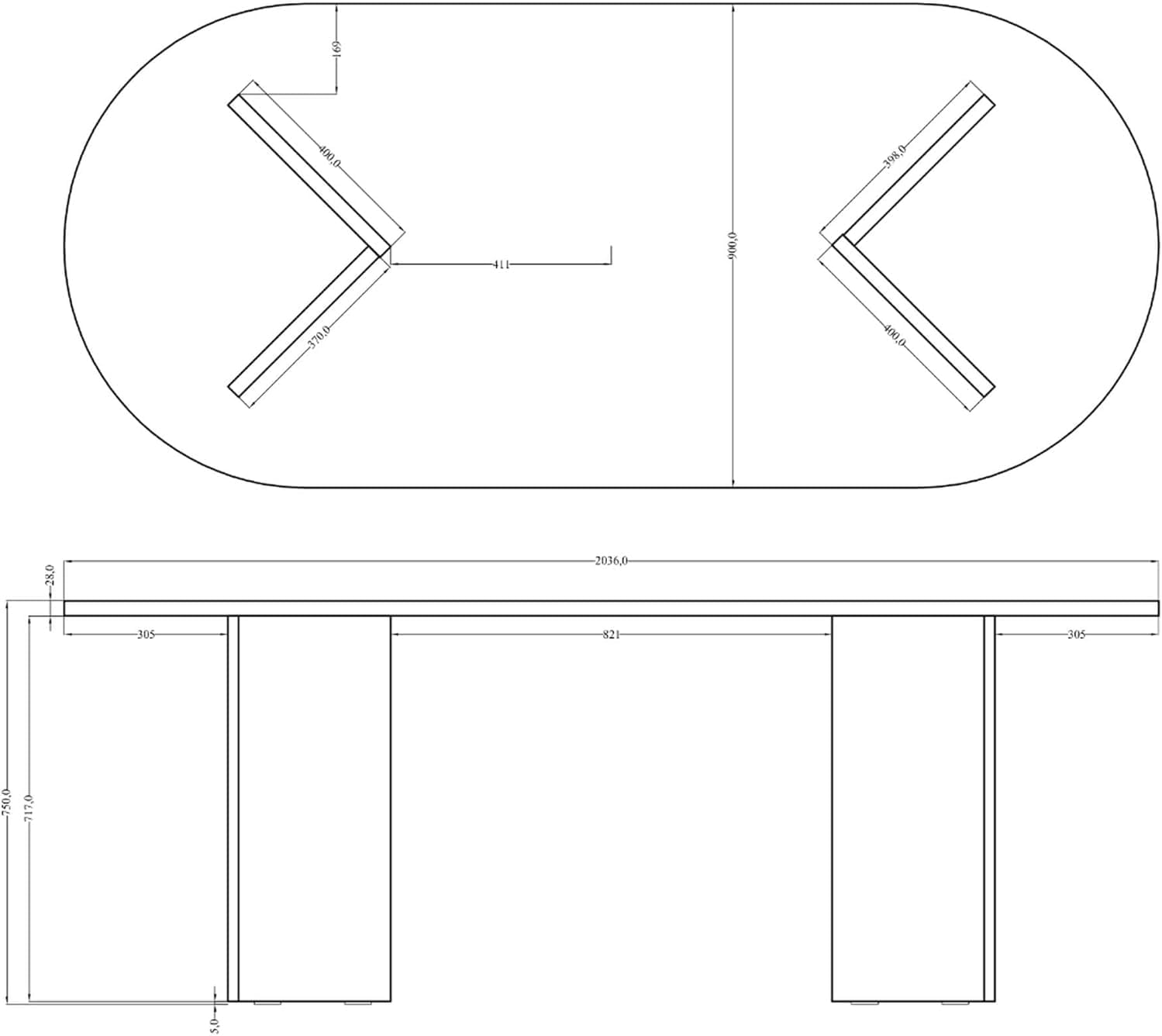 Selsey Ovale Eettafel 204x90cm Cappuccino – foto 3 – kavel bij GSD Auctions, Zoeterwoude