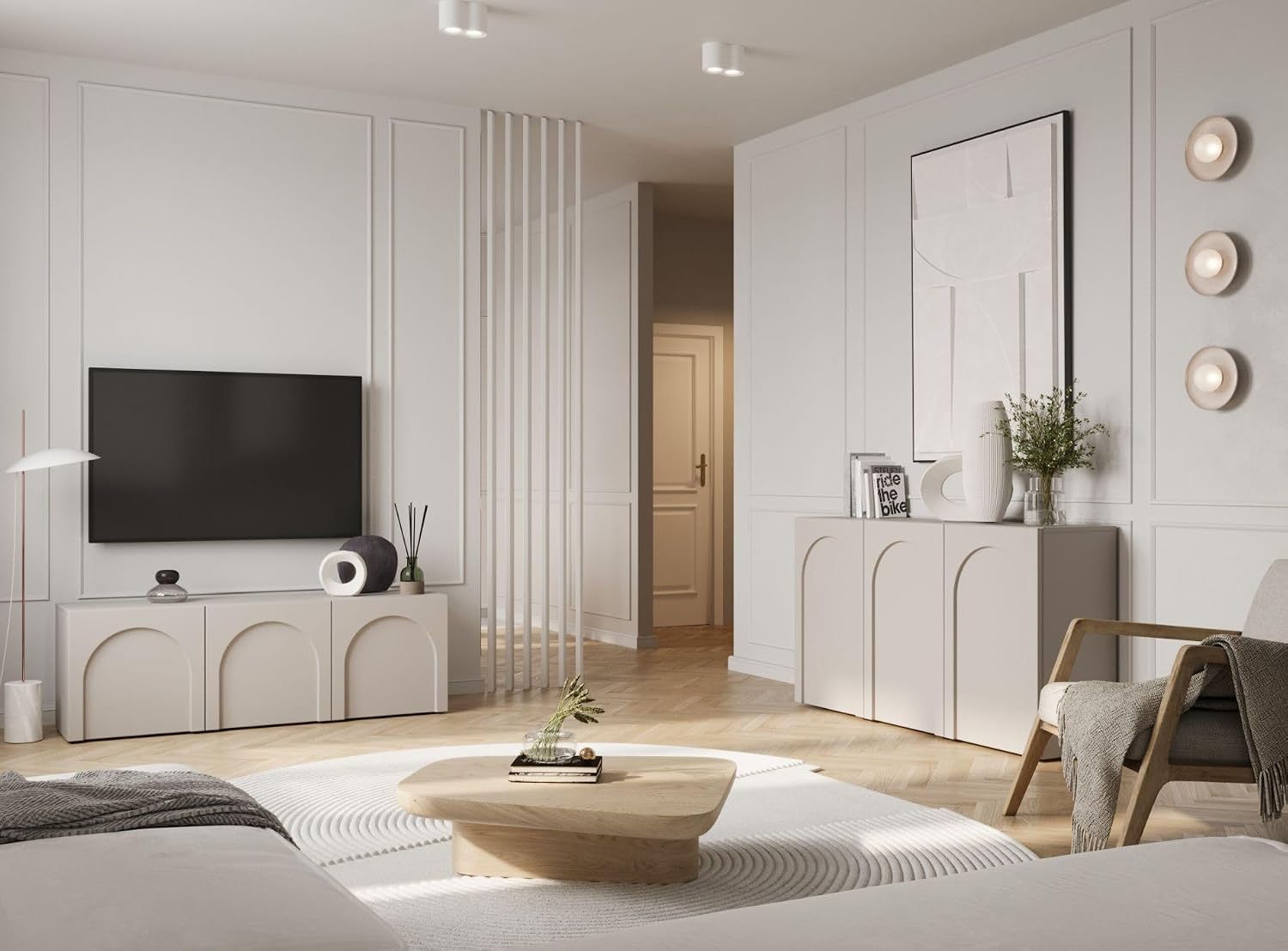 Selsey Arkadia Dressoir, grijs-beige – foto 7 – kavel bij GSD Auctions, Zoeterwoude