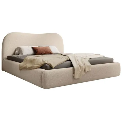 Selsey - Opbergbed Met Hoofdbord - Beige Bouclé 180x200cm – foto 5 – kavel bij GSD Auctions, Zoeterwoude