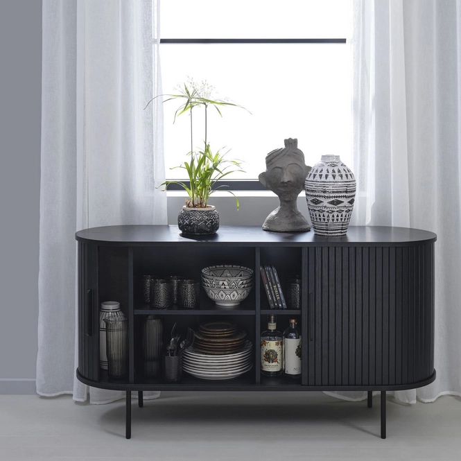 by fonQ Alon Dressoir - B 140 cm - Zwart Eiken – foto 5 – kavel bij GSD Auctions, Zoeterwoude